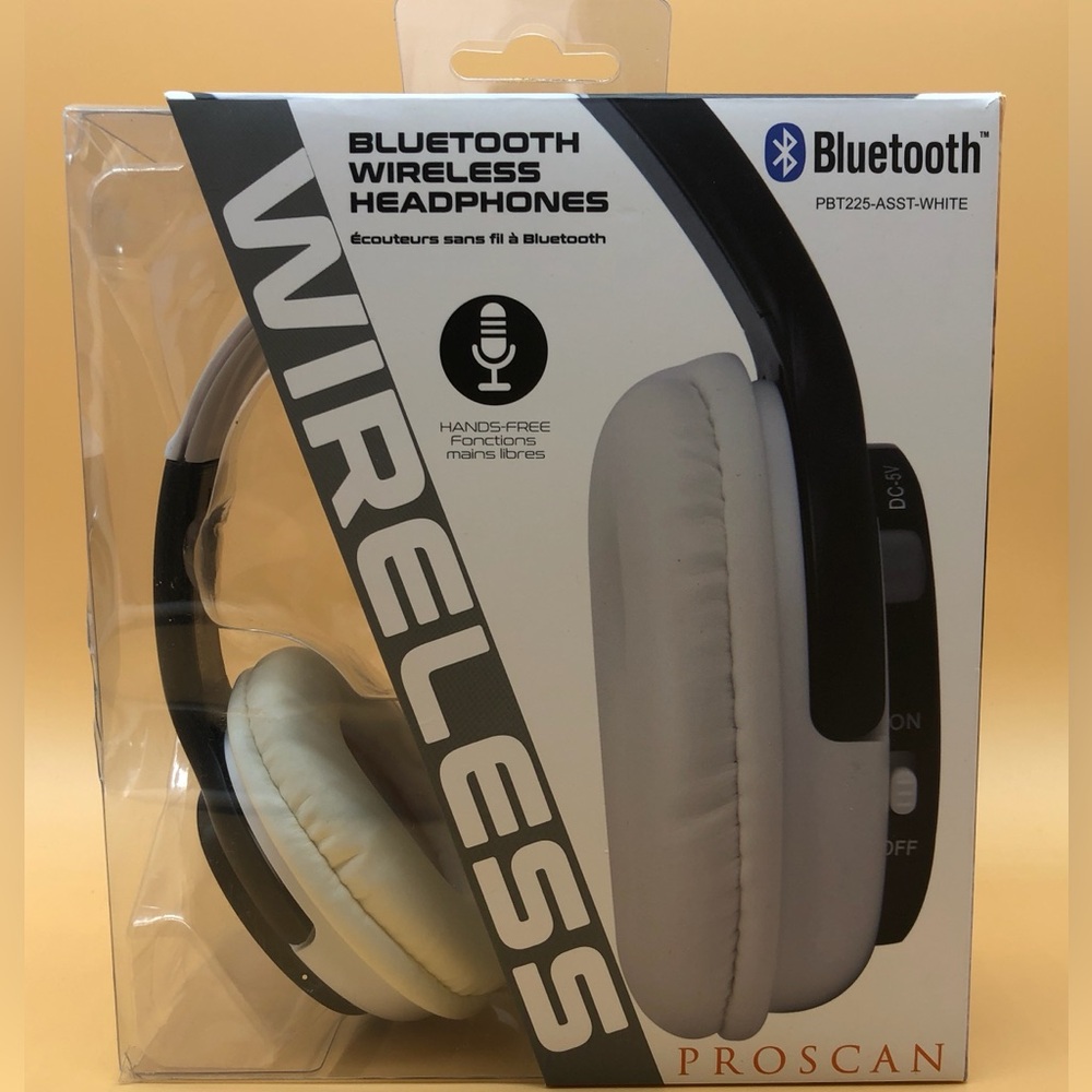 Proscan PBT225 Bluetooth Rechargeable Wireless Stereo Headphones